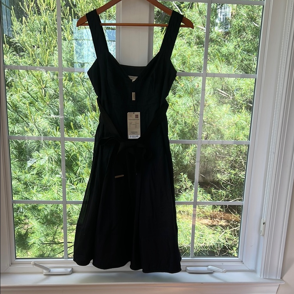Burberry Black Sleeveless Midi Sundress